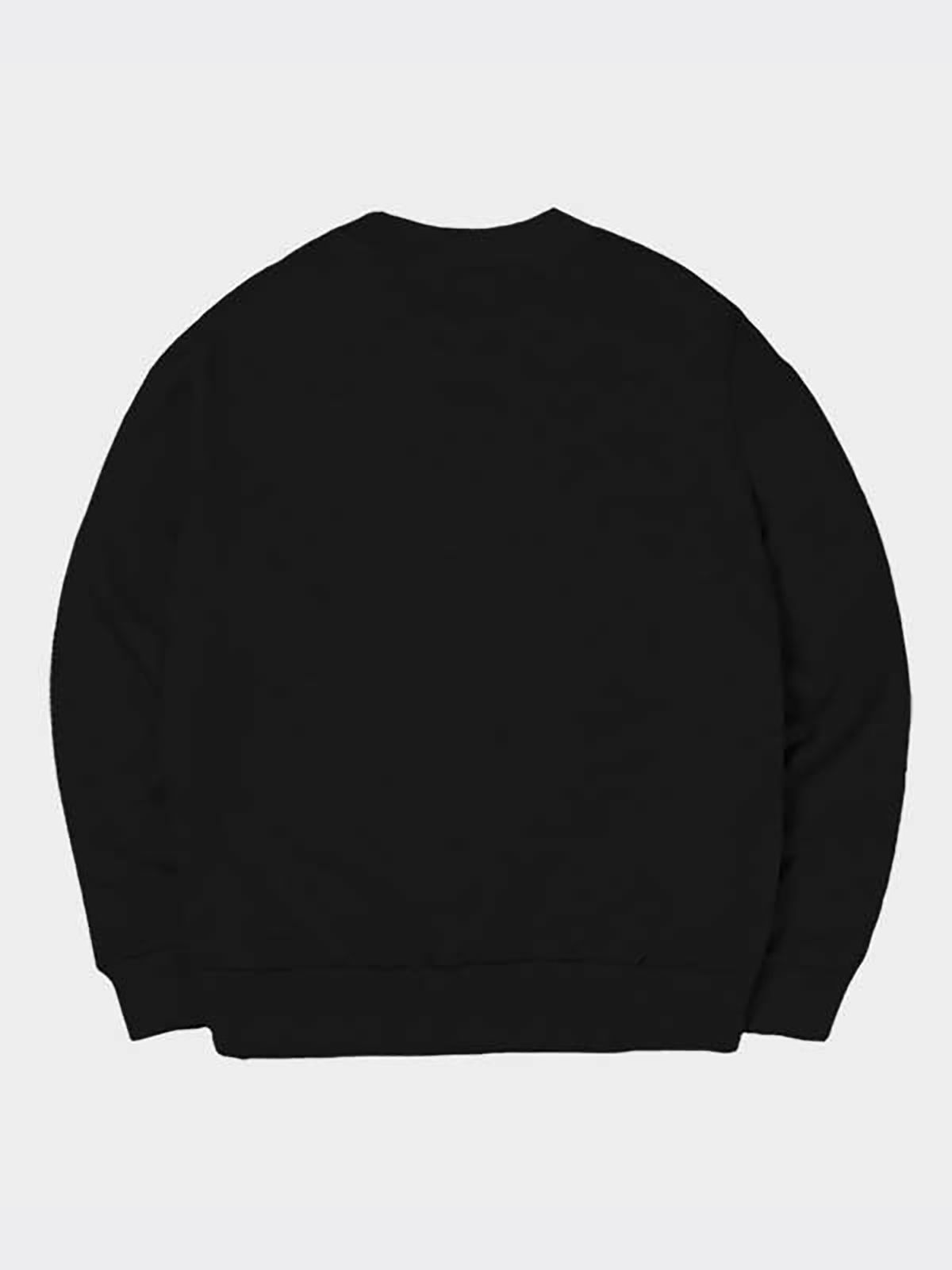 티니타이거(TEENYTIGER) Ancient Korean Embroidery Over-Fit sweatshirt (Black)