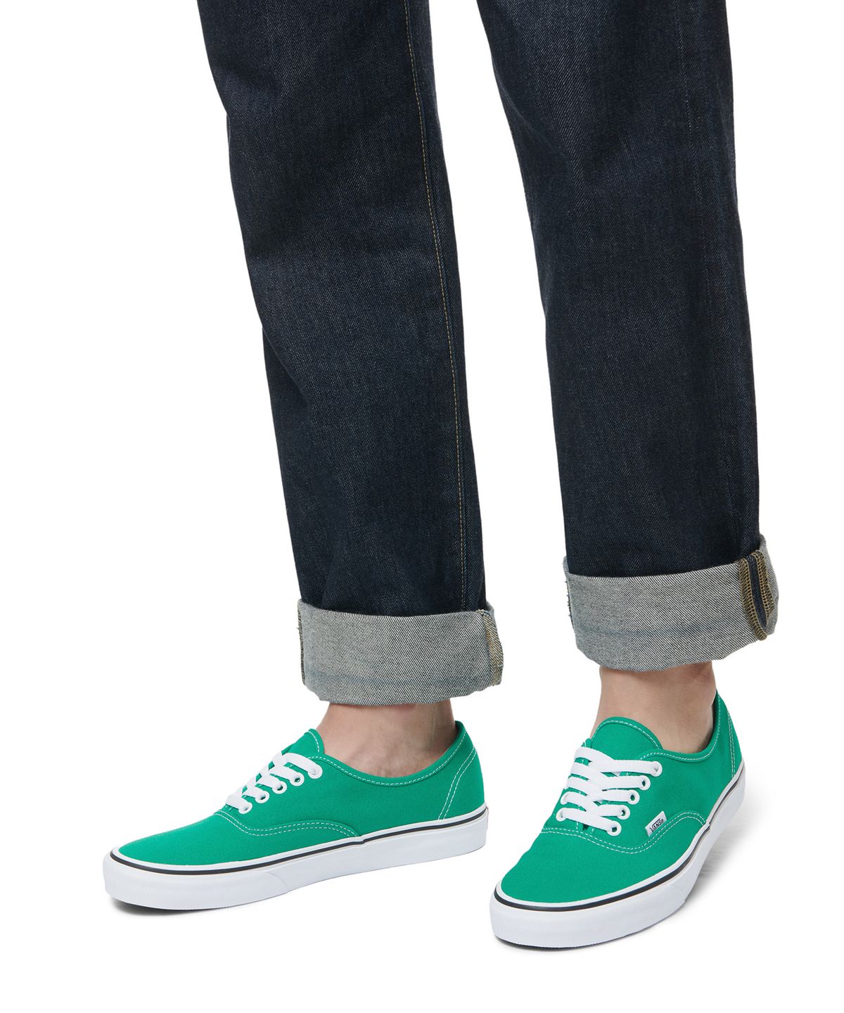 반스(VANS) 어센틱 - 페퍼 그린:트루 화이트 / VN0A5KRD90P1
