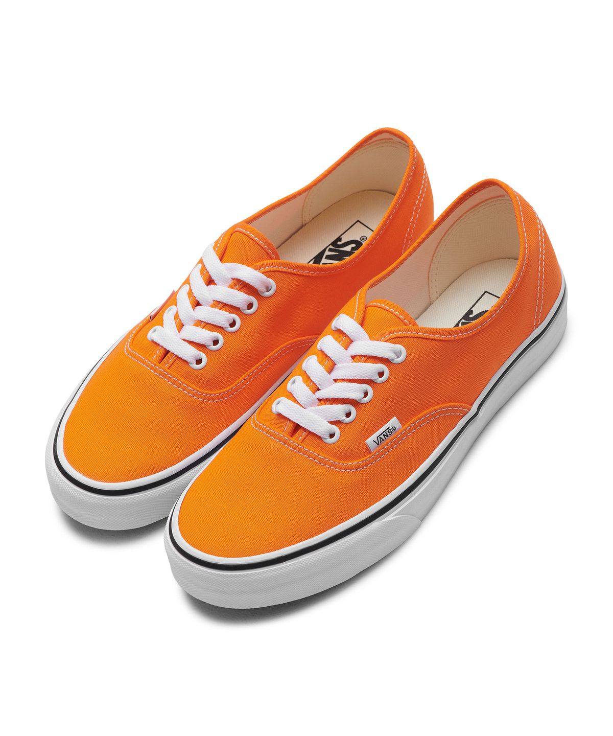 반스(VANS) 어센틱 - 오렌지 타이거:트루 화이트 / VN0A5KRDAVM1