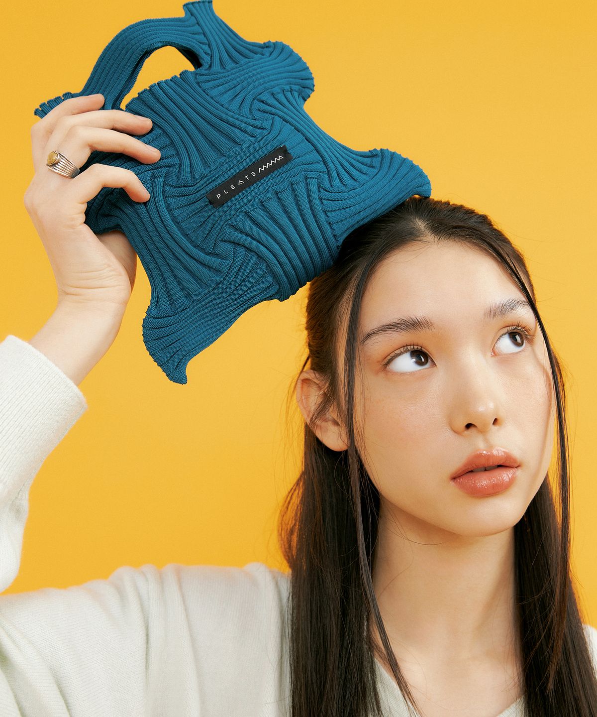 플리츠마마(PLEATSMAMA) 미니보우백 퍼시픽블루