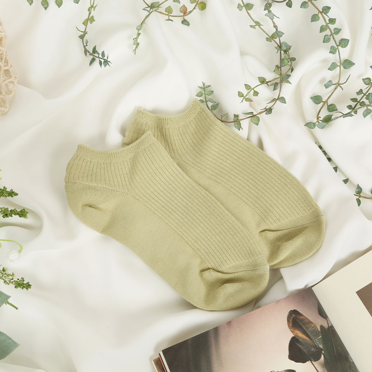 삭스에이(SOCKSA) [5PACK] 시그니처 168N 더블코튼 넌슬립 갑종골지 발목양말