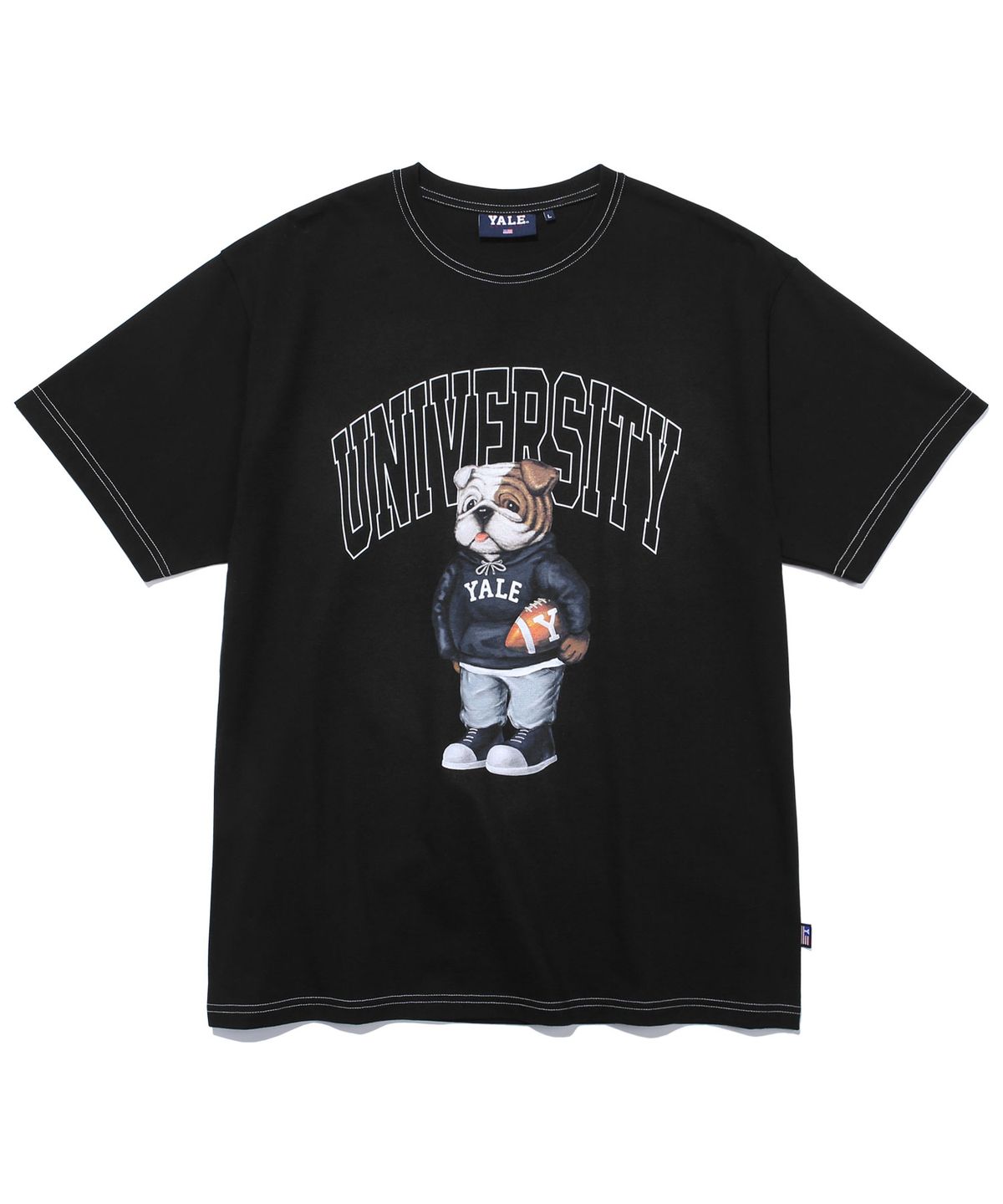 예일(YALE) (22SS) UNIVERSITY DAN TEE BLACK