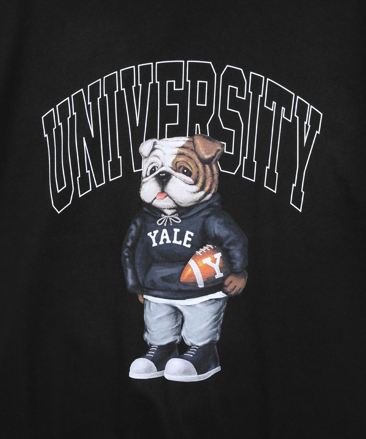 예일(YALE) (22SS) UNIVERSITY DAN TEE BLACK