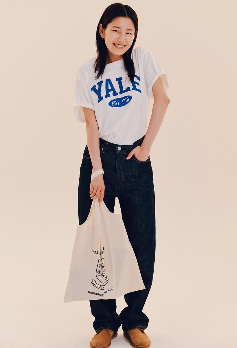☆YALE☆ 2 TONE ARCH TSHIRT CREAM YD01SS1011CR / YEM1SS306AC MUSINSA | YALE 2 TONE ARCH T-SHIRT CREAM
