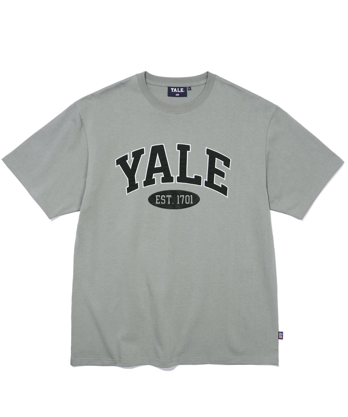 예일(YALE) (22SS) 2 TONE ARCH TEE KHAKI