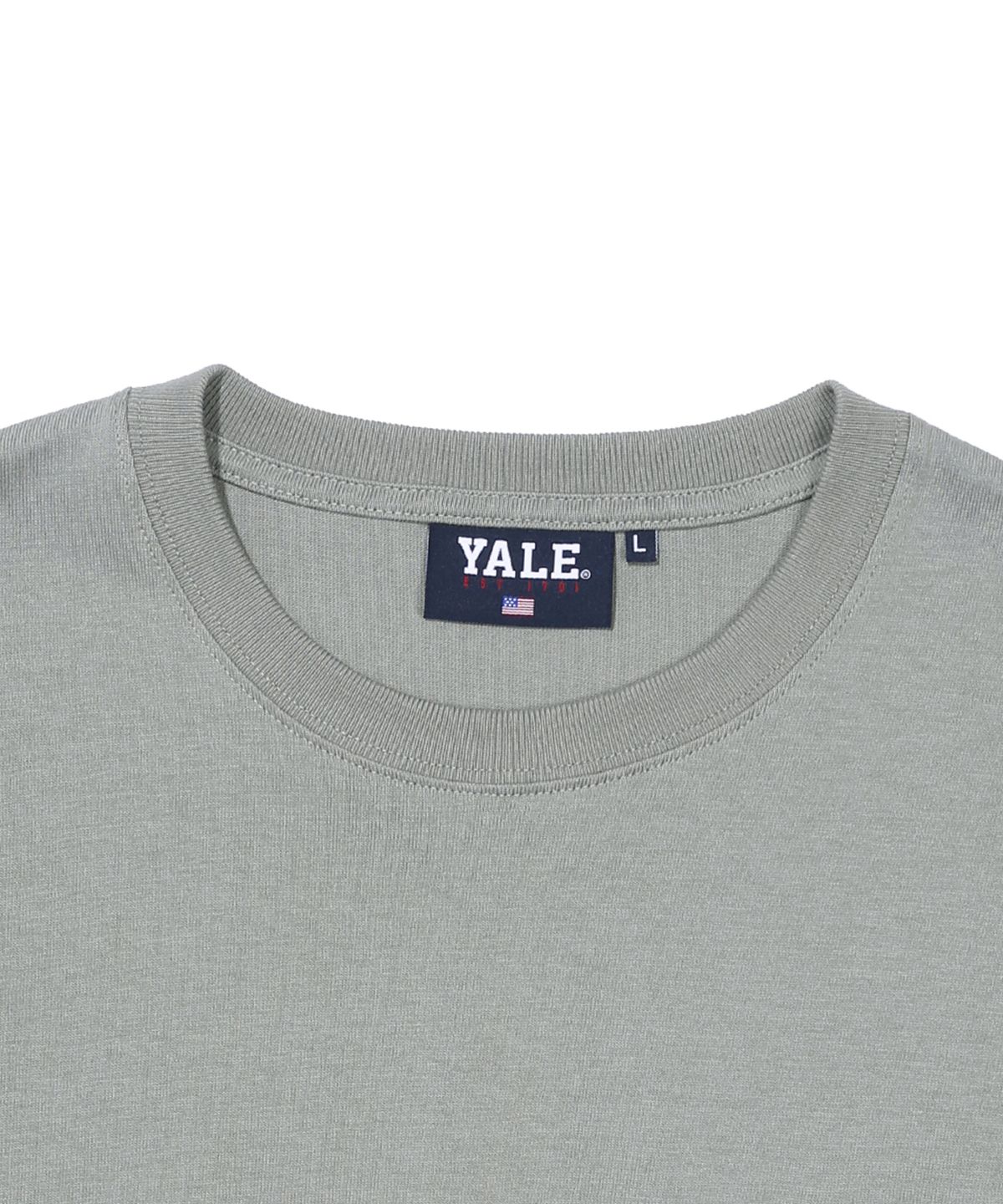 예일(YALE) (22SS) 2 TONE ARCH TEE KHAKI