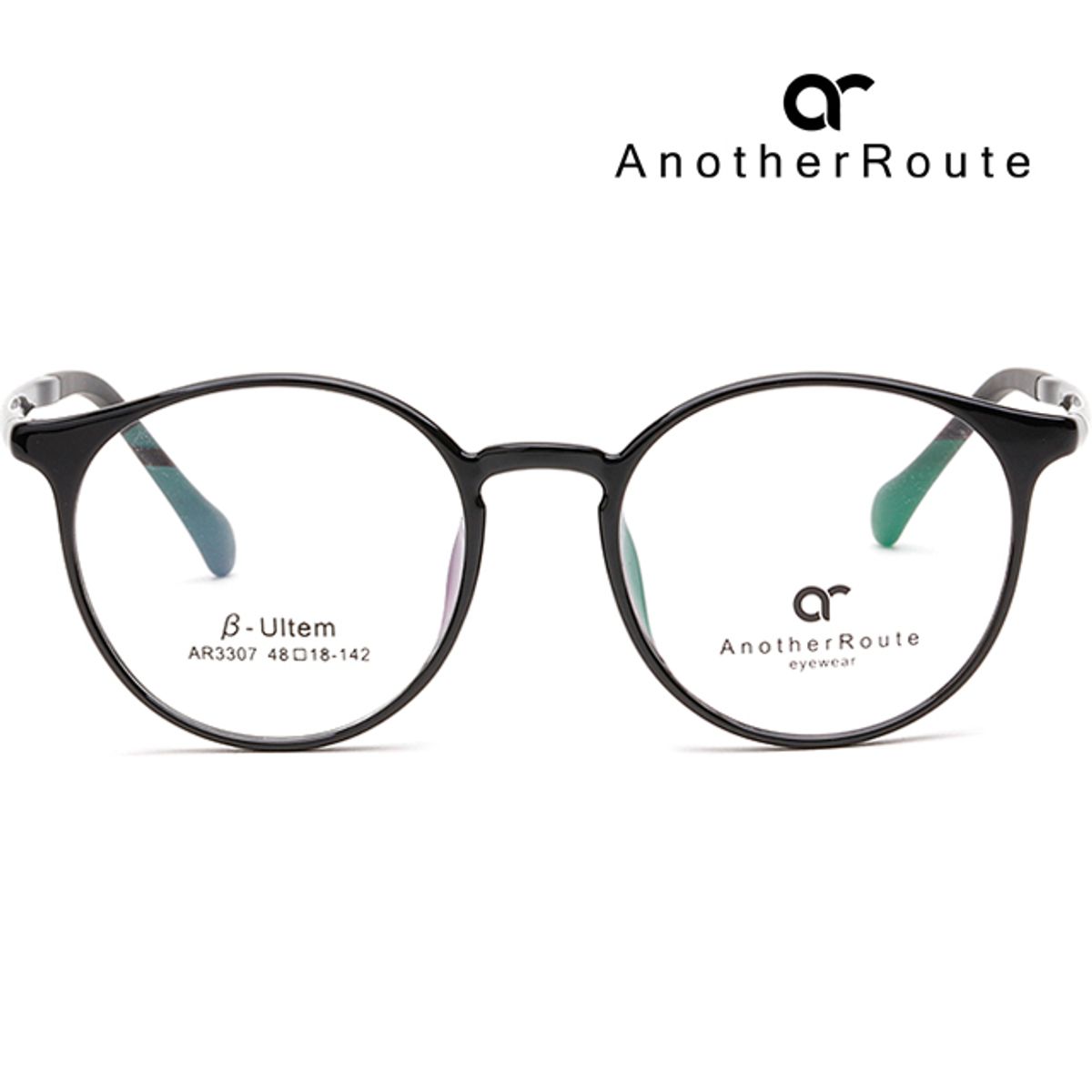 어나더루트(ANOTHERROUTE) 안경테 AR3307 C1 검정 뿔테 울템 초경량 7g