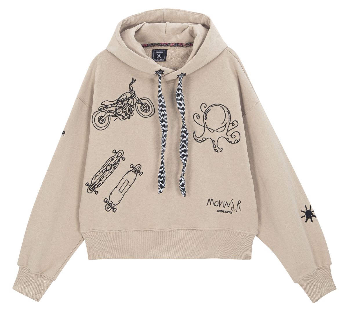 모빈스알(MOVINS.R) (후디 베이지) PENNA PRIMAVERA SWEAT HOODIE BEIGE