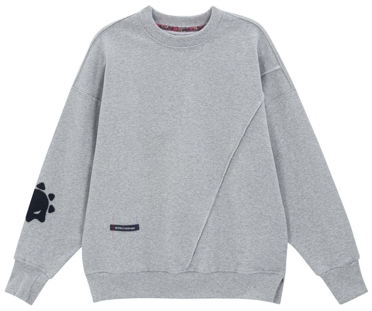 모빈스알(MOVINS.R) (맨투맨 그레이) PENNA PRIMAVERA SWEAT TOP GRAY