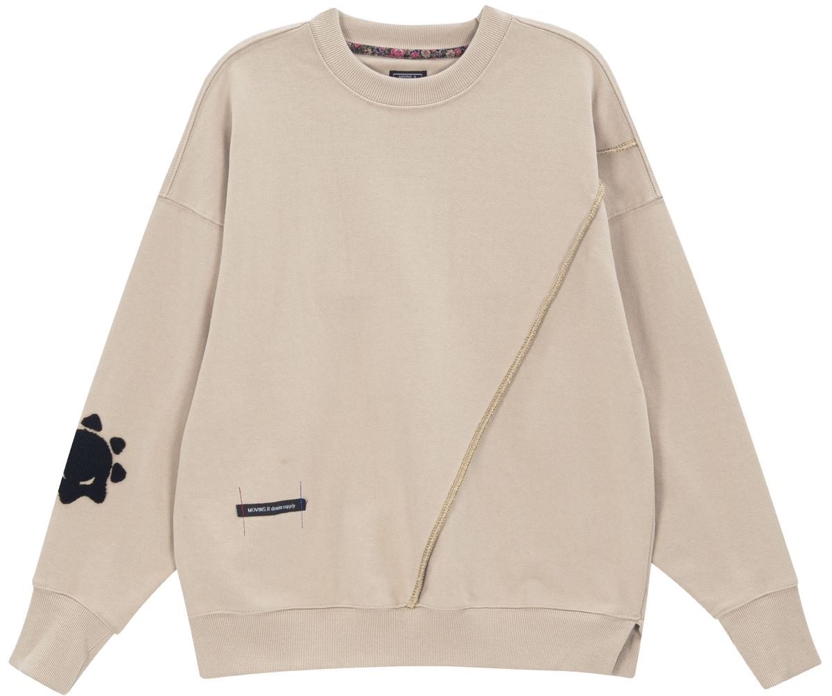 모빈스알(MOVINS.R) (맨투맨 베이지) PENNA PRIMAVERA SWEAT TOP BEIGE