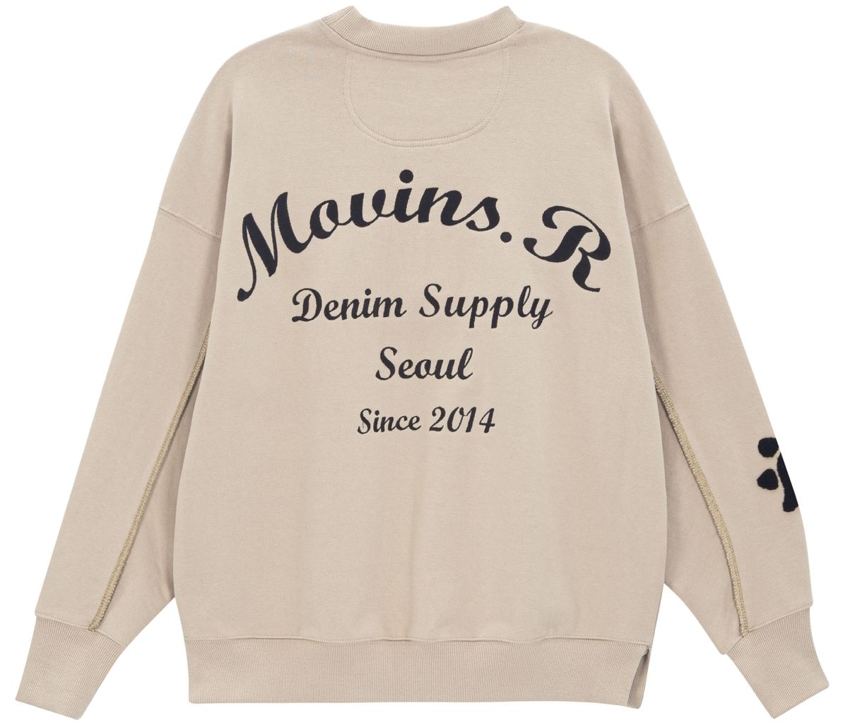 모빈스알(MOVINS.R) (맨투맨 베이지) PENNA PRIMAVERA SWEAT TOP BEIGE