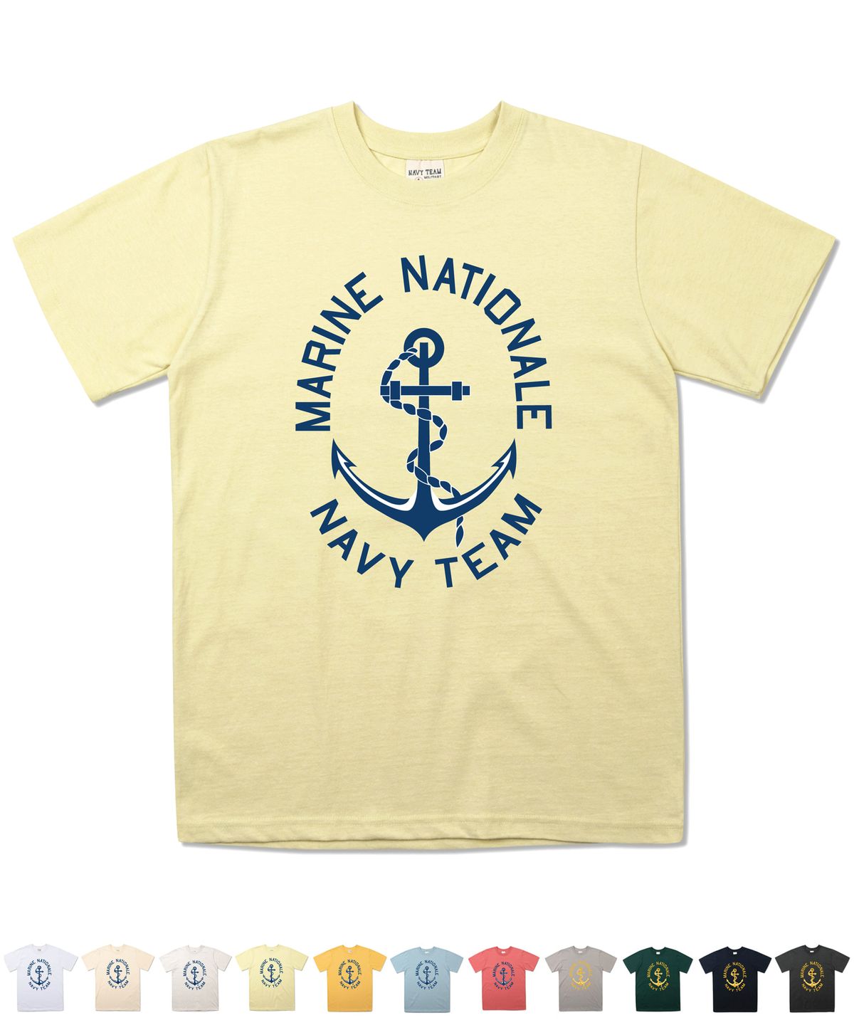 네이비팀(NAVYTEAM) NTV-MARINE NATIONALE SHORT SLEEVE