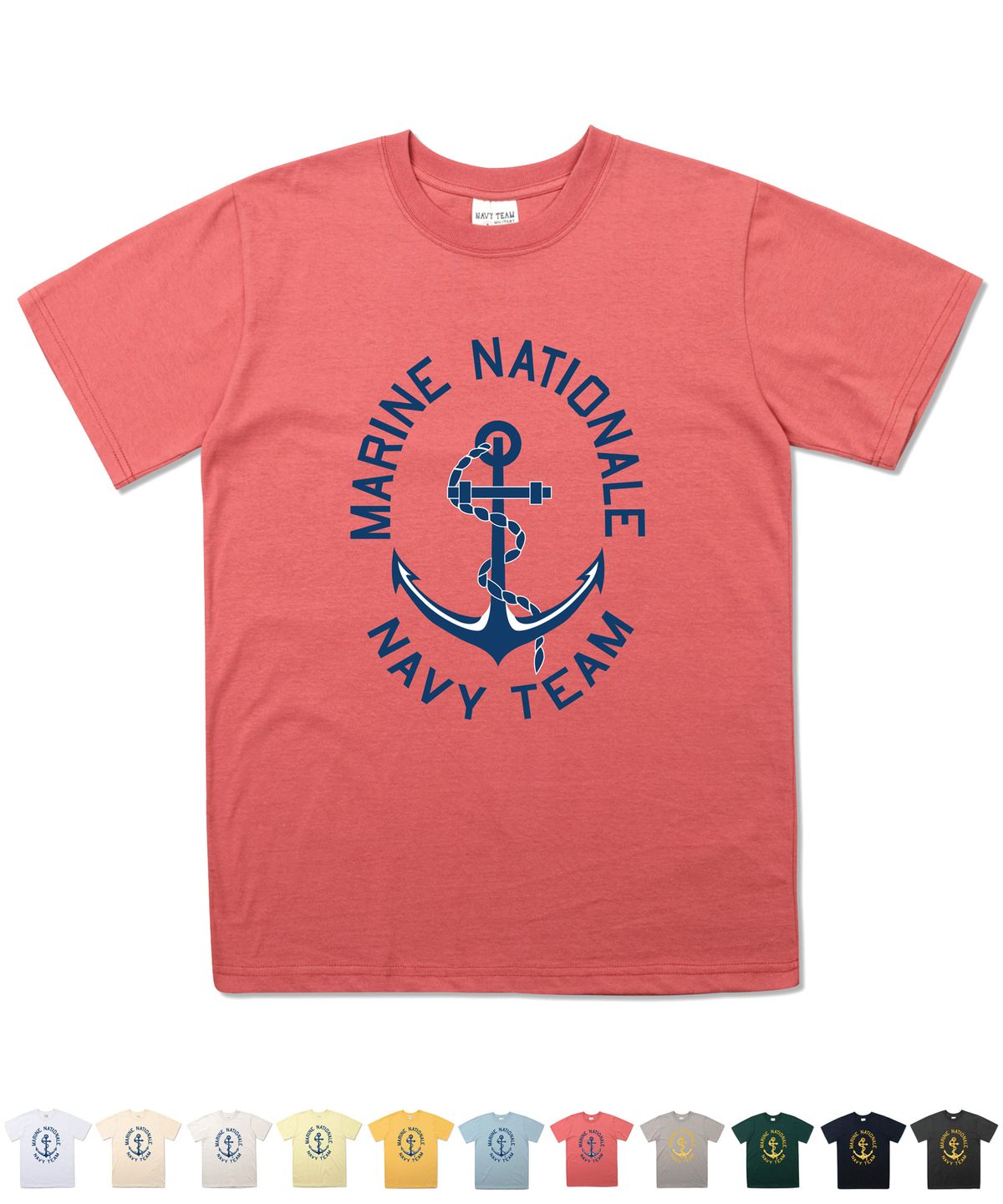 네이비팀(NAVYTEAM) NTV-MARINE NATIONALE SHORT SLEEVE