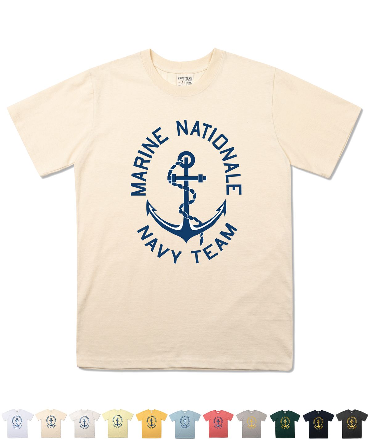 네이비팀(NAVYTEAM) NTV-MARINE NATIONALE SHORT SLEEVE
