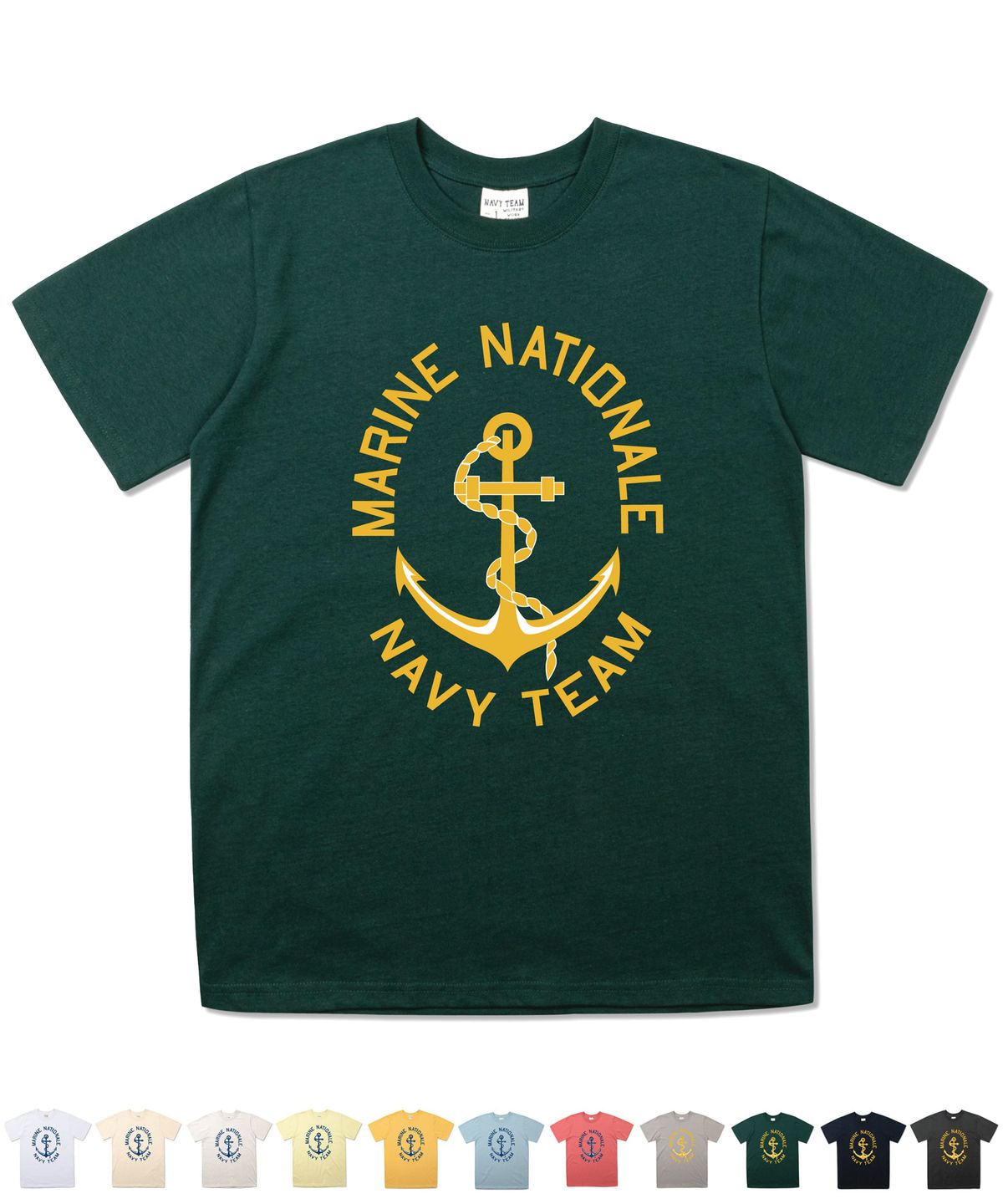 네이비팀(NAVYTEAM) NTV-MARINE NATIONALE SHORT SLEEVE