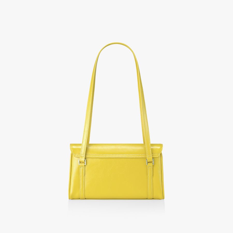 MUSINSA | FINDKAPOOR MARTY BAG S 23 CRINKLED - YELLOW