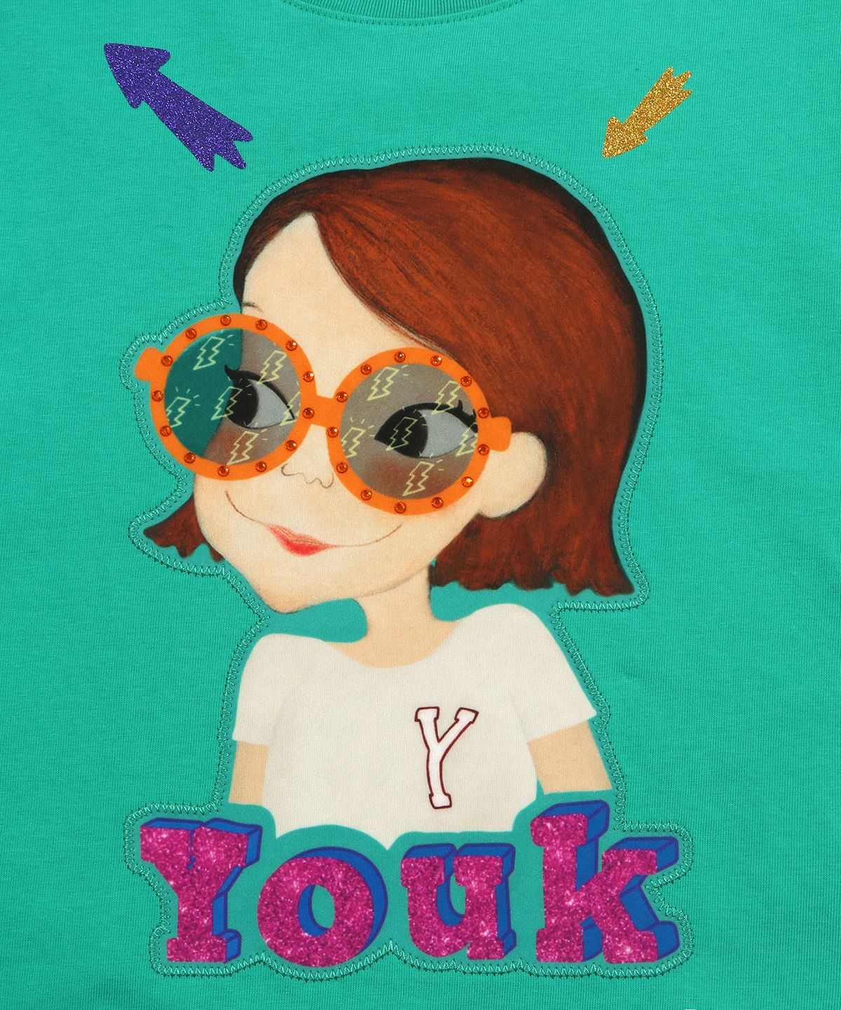 육심원(YOUK SHIM WON) 컬러풀티셔츠 F 그린리아