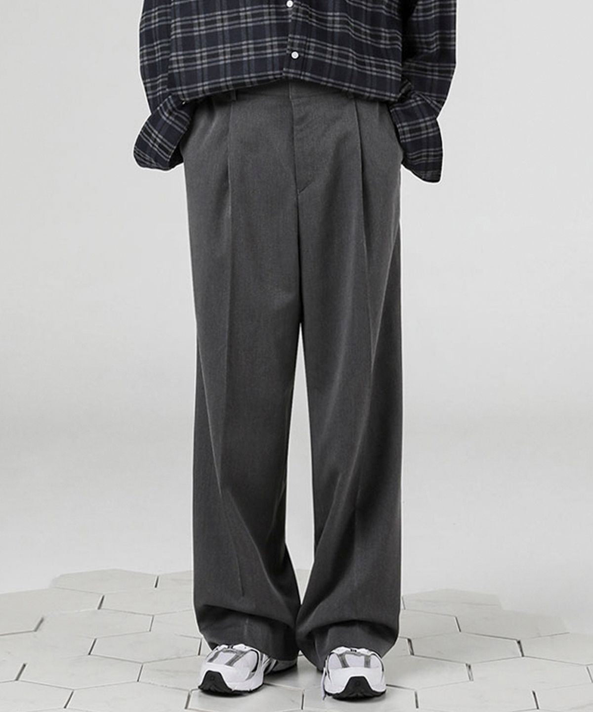 어반드레스(AVANDRESS) Modern onetuck wide Slacks - 4COL