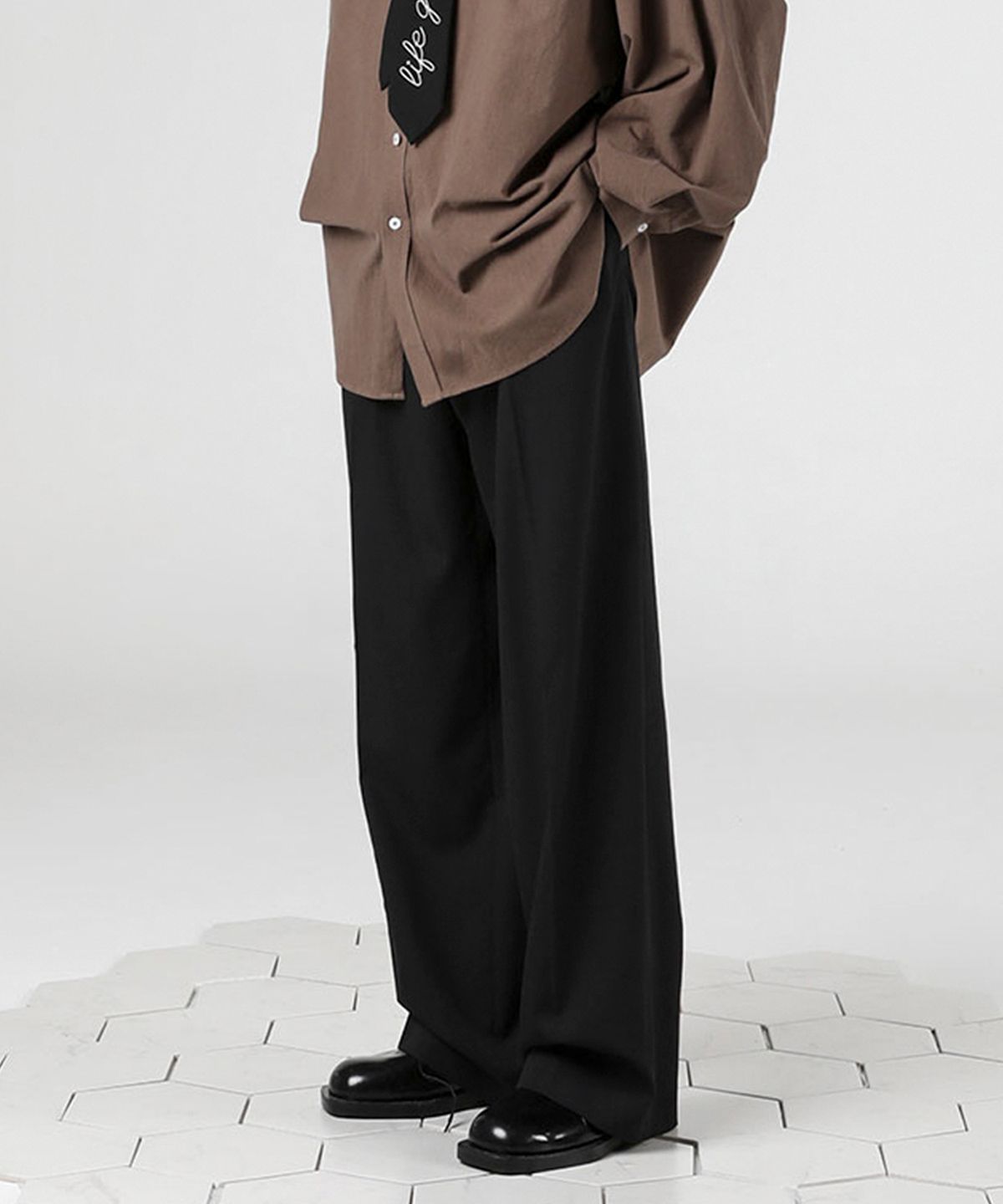 어반드레스(AVANDRESS) Modern onetuck wide Slacks - 4COL