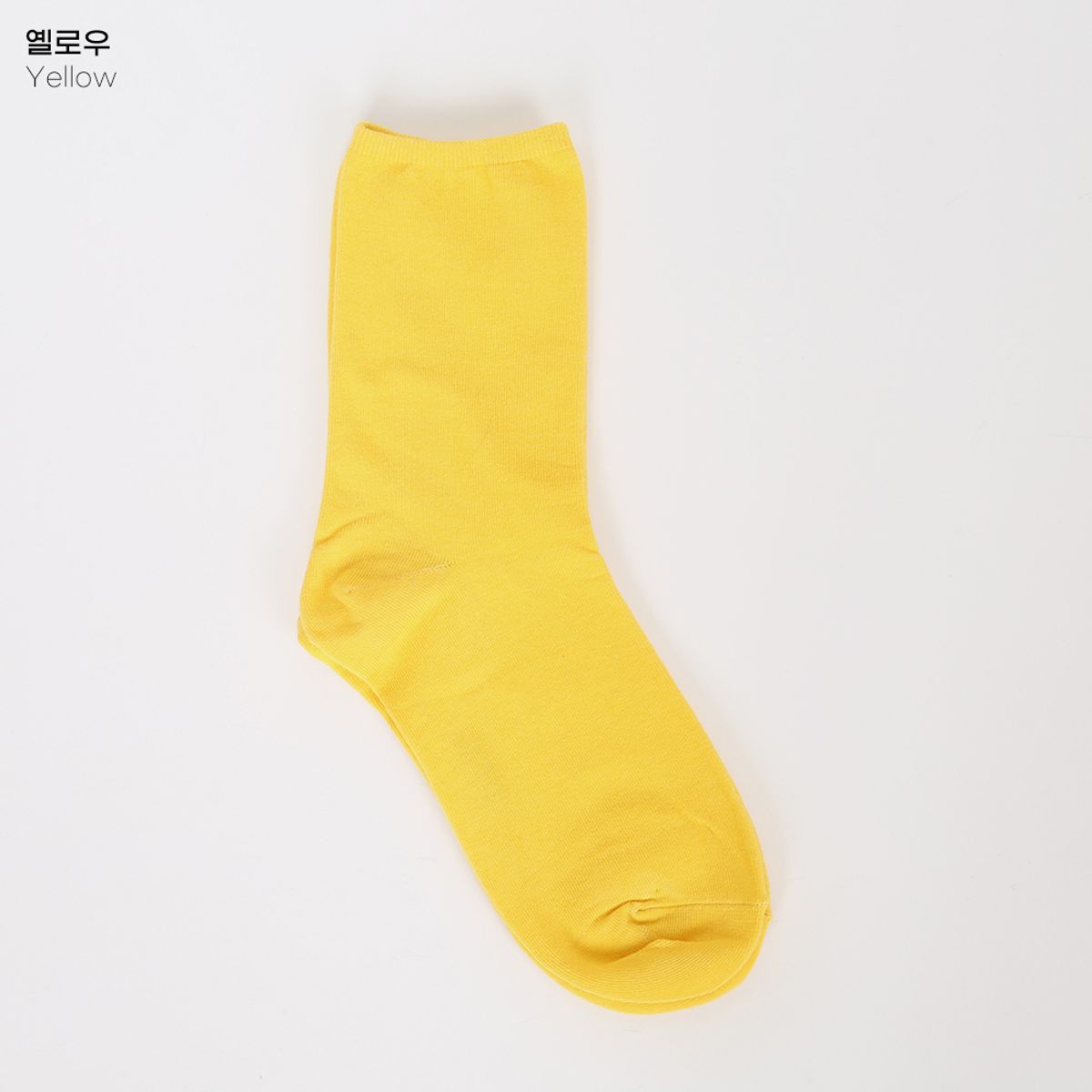 삭스에이(SOCKSA) [10PACK] 베이직 200N  컬러칩 무지 긴 양말