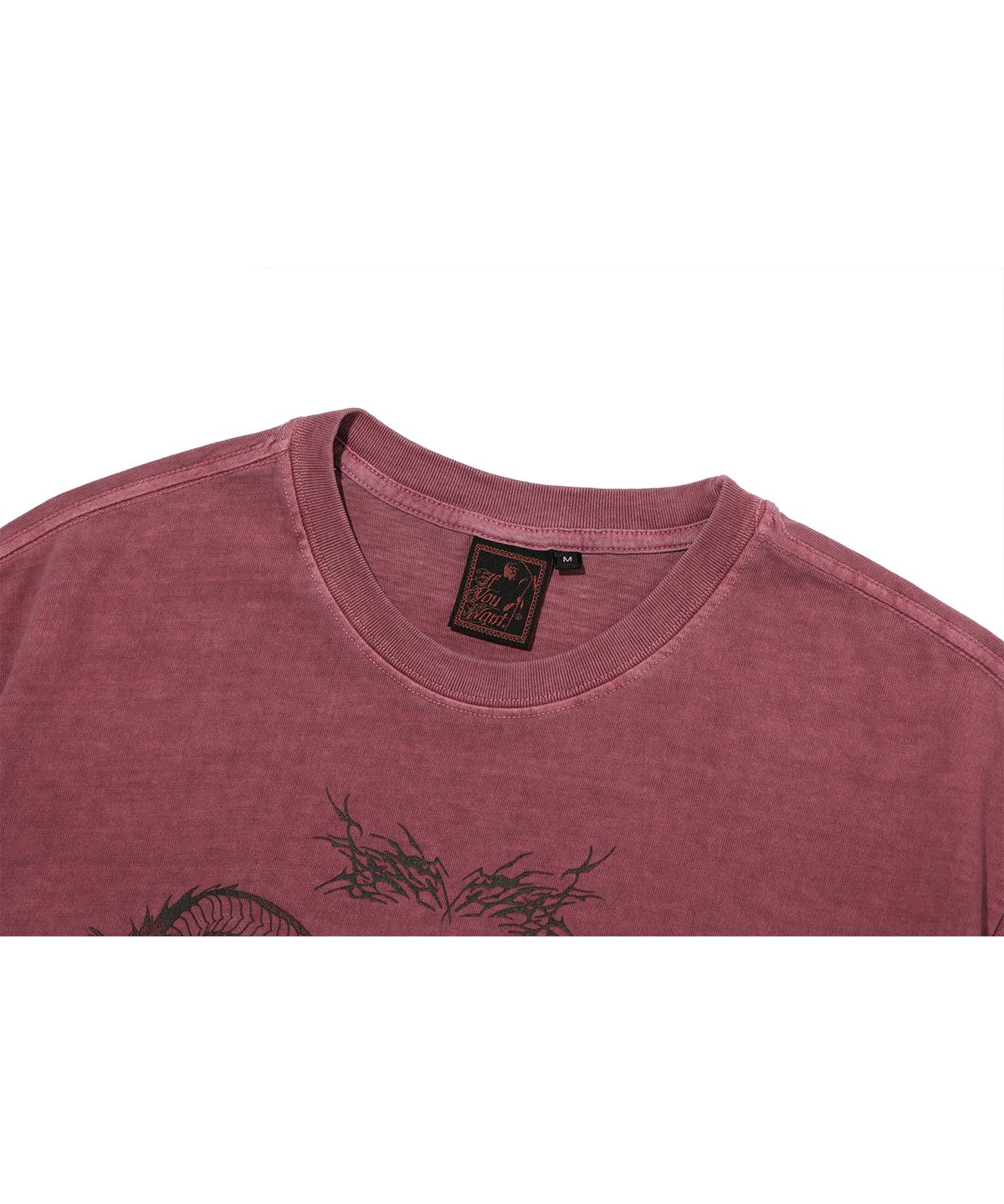 이퓨원트(IFYOUWANT) Distorted pigment TEE dusty pink