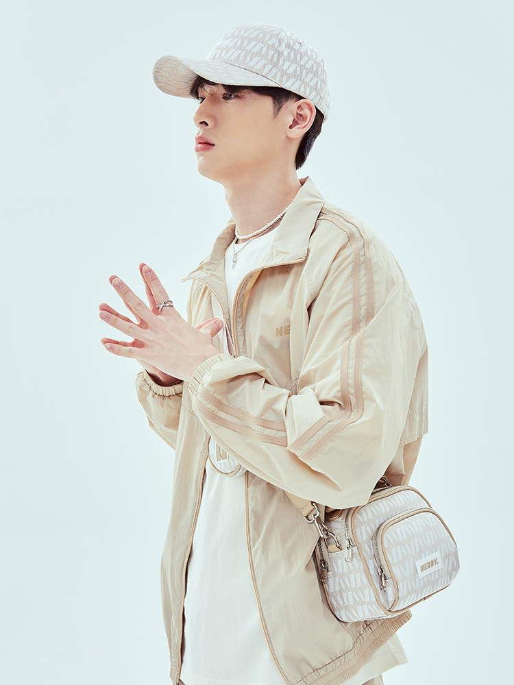 MUSINSA | NERDY (22SS) NY Windbreaker Half Pants Set Beige