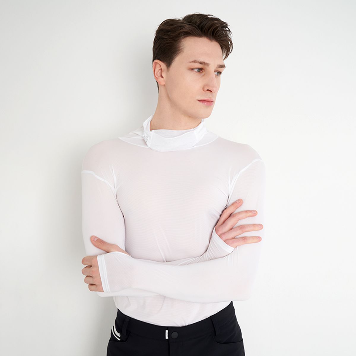테크스킨(TECHSKIN) 20D 귀걸이형 냉감티셔츠