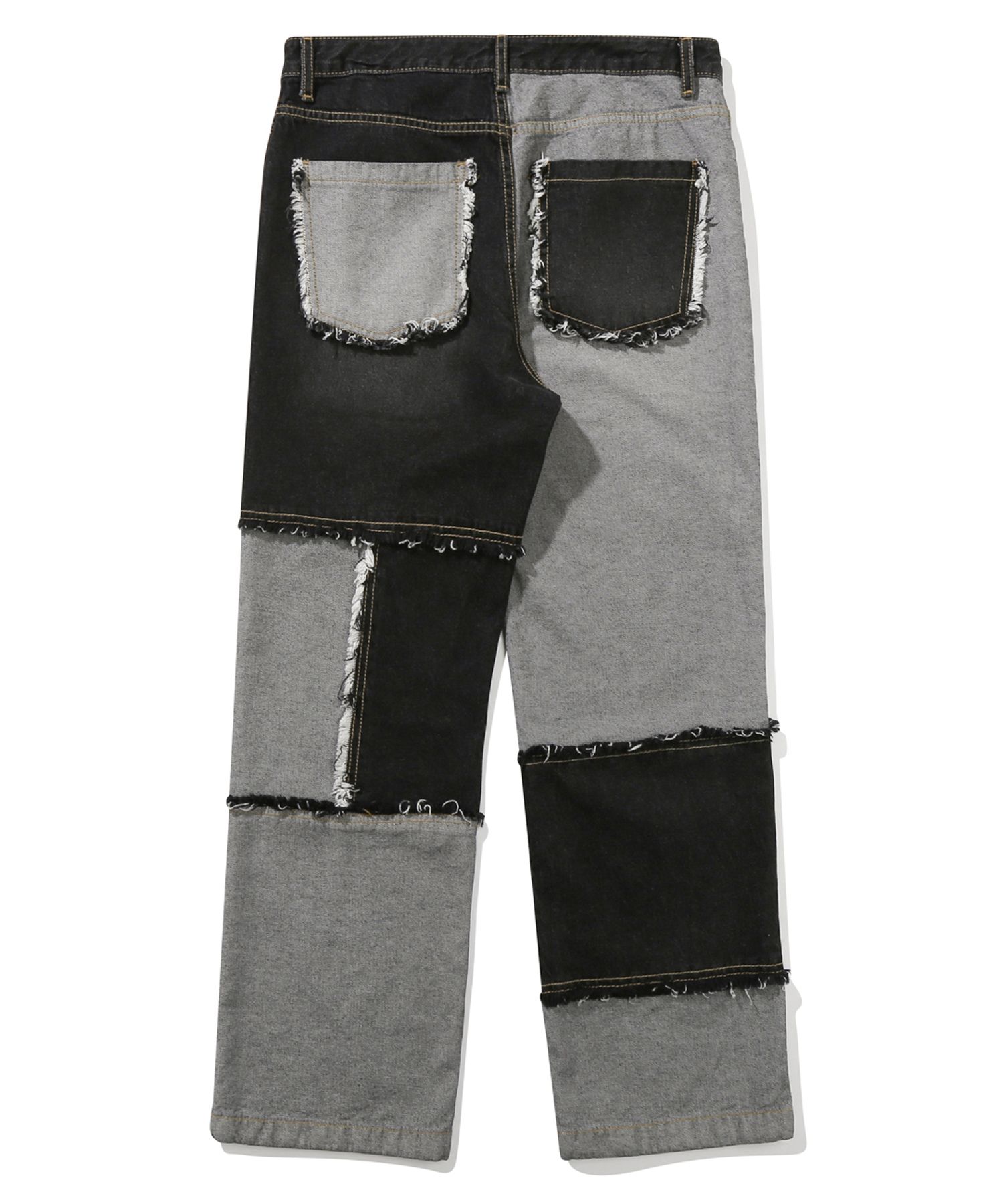 [ROMANTIC CROWN]★DENIM TEXTURE PANTS SPLASH PAINTING DENIM PANTS - ROMANTIC CROWN | 60% - Asian