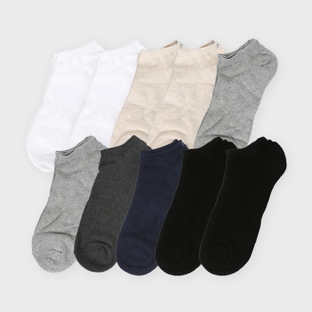 삭스에이(SOCKSA) [10PACK] 베이직 200N 무지 발등밴드 넌슬립 발목 양말
