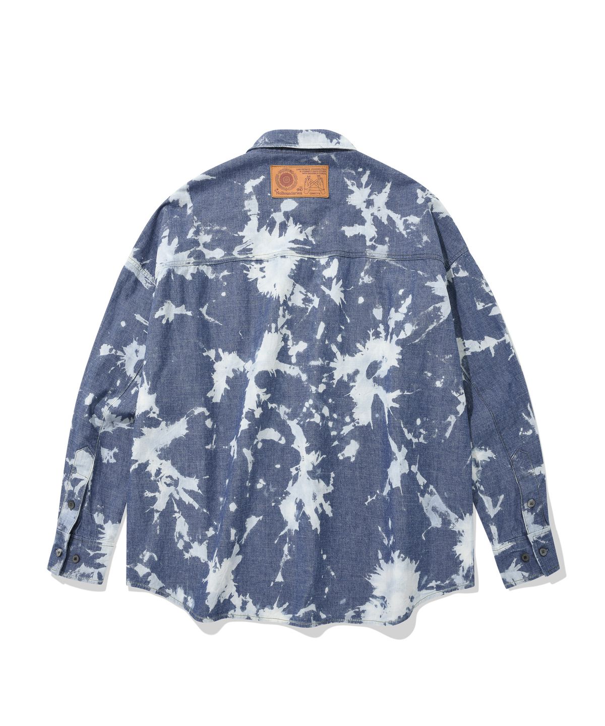커넥트엑스(CONECTX) Hand Bleached Oversized Denim Shirt (light ver.)