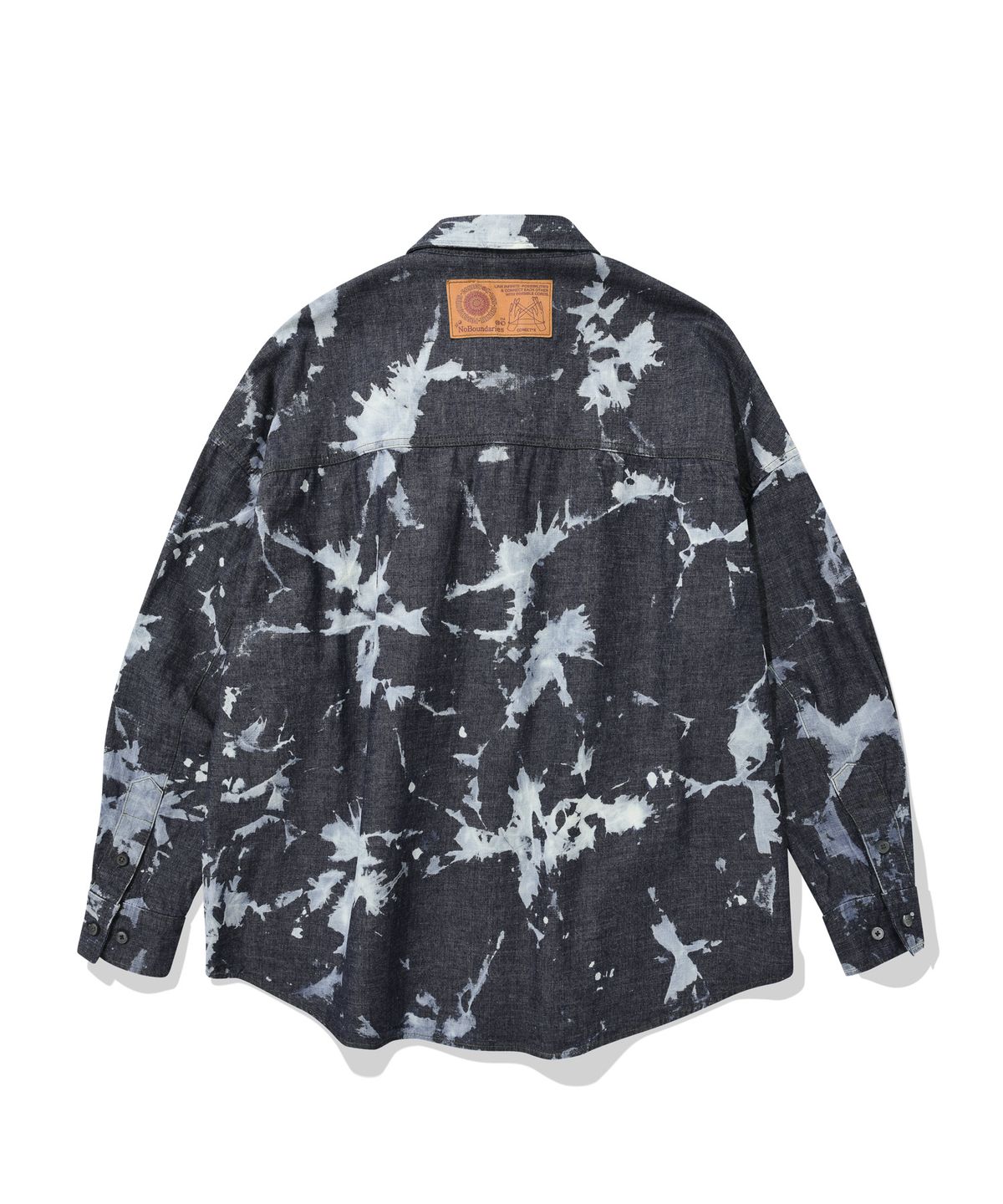 커넥트엑스(CONECTX) Hand Bleached Oversized Denim Shirt (dark ver.)