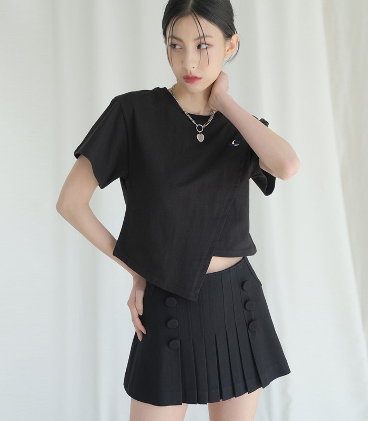 어반드레스(AVANDRESS) Diagonal T-shirt - 5COL