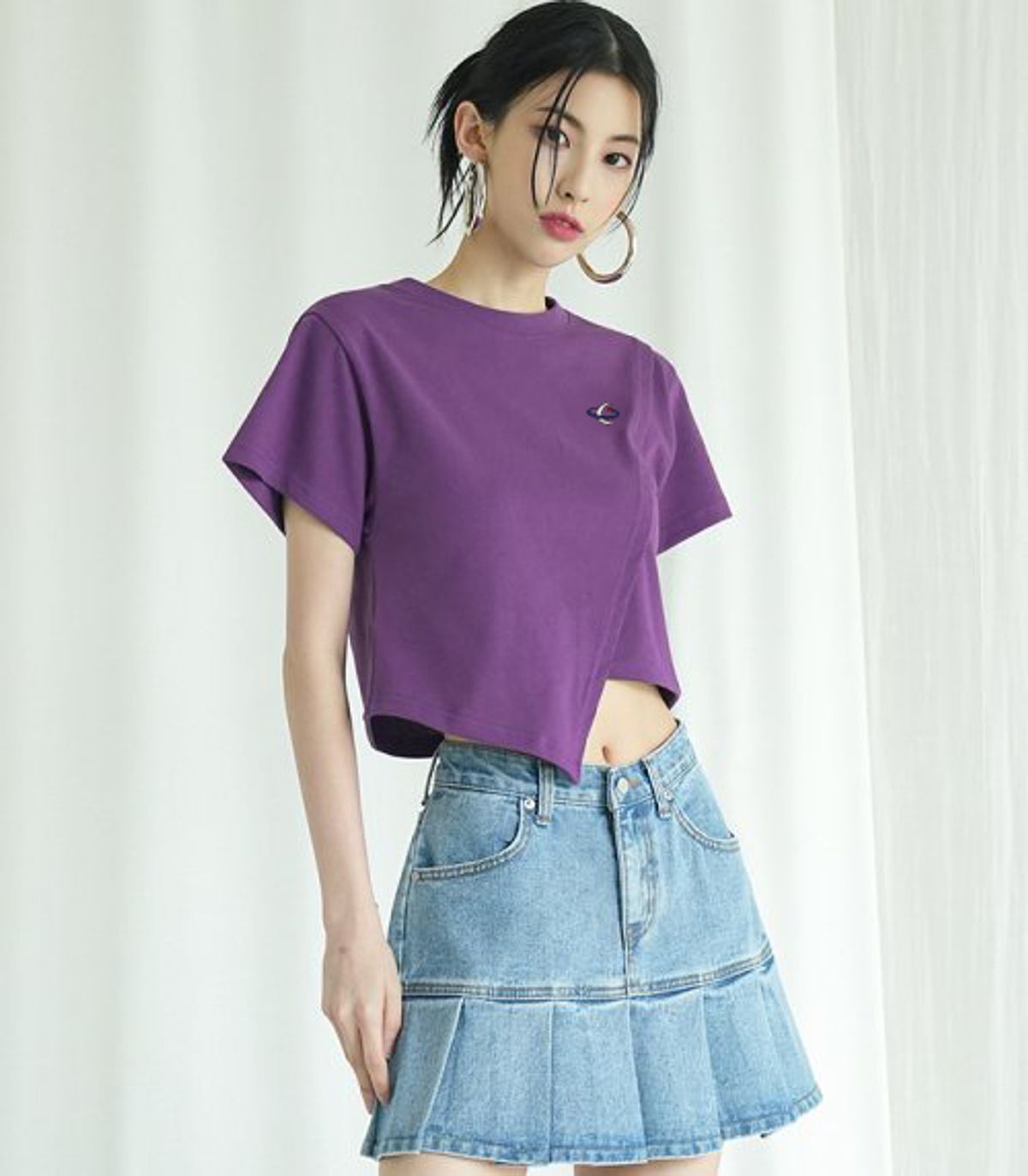 어반드레스(AVANDRESS) Diagonal T-shirt - 5COL