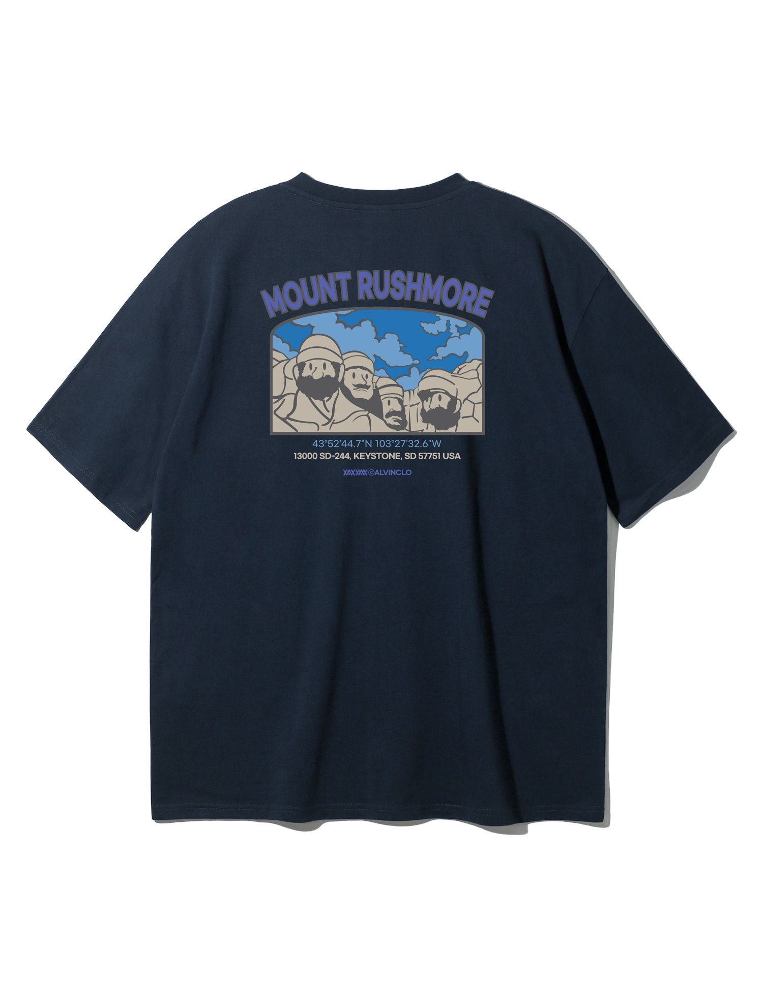 MUSINSA | ALVINCLO Rushmore Overfit Short Sleeve Tee AST3767