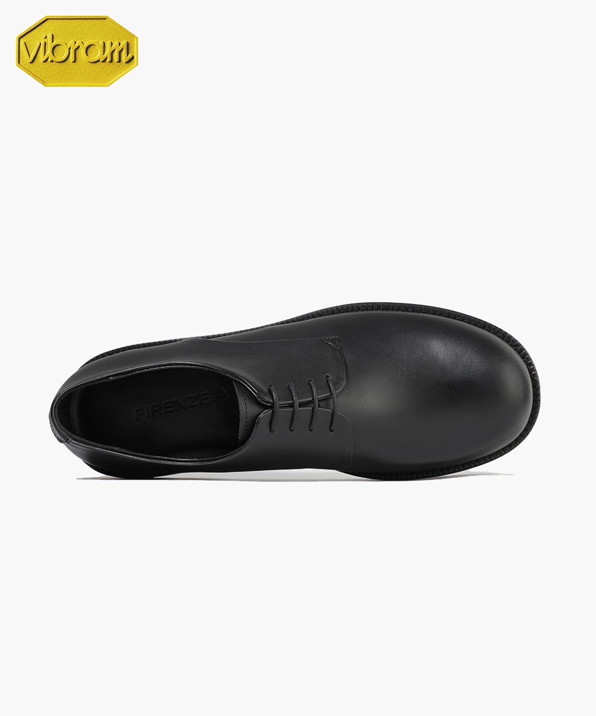 피렌체 아뜨리에(FIRENZE ATELIER) [비브람] 미니멀 히든스티치 4.7CM 코만도솔 더비슈즈 1022 [BLACK FG]