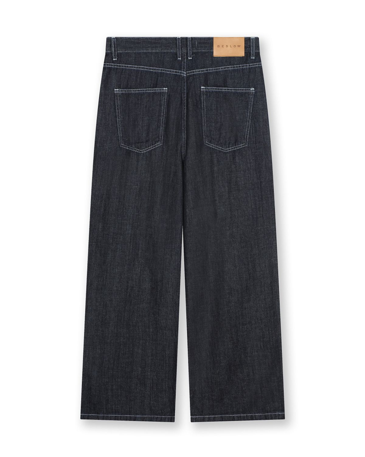비슬로우(BESLOW) [리뉴얼]WIDE FIT TWO TUCK LINEN DENIM PANTS INDIGO