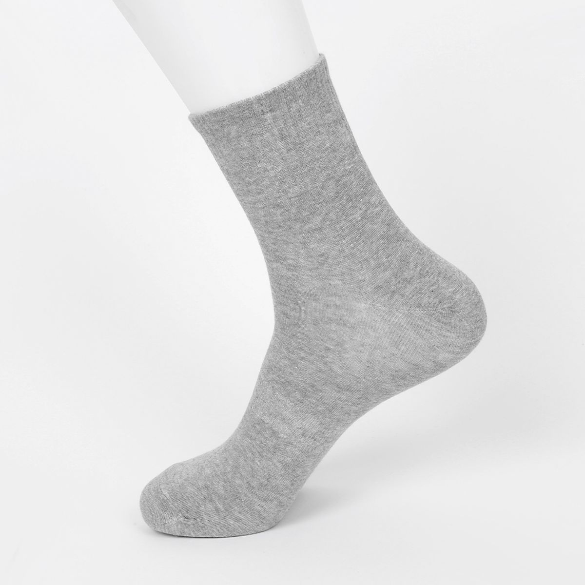 삭스에이(SOCKSA) [10PACK] 베이직 200N 하프밴드 무지 미들 삭스  6색상