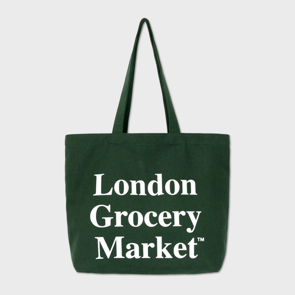 런던그로서리마켓(LONDON GROCERY MARKET) Cotton Market Bag (Forest Green)