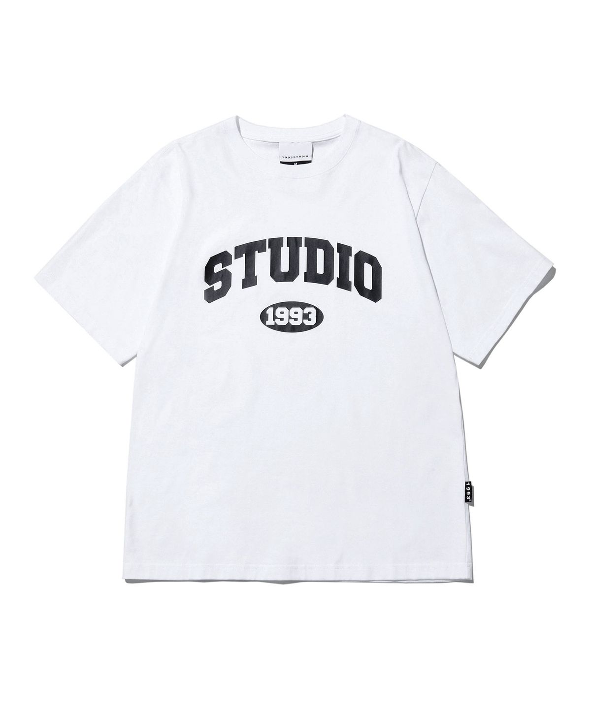 1993스튜디오(1993STUDIO) 스튜디오 아치 로고 티셔츠_화이트