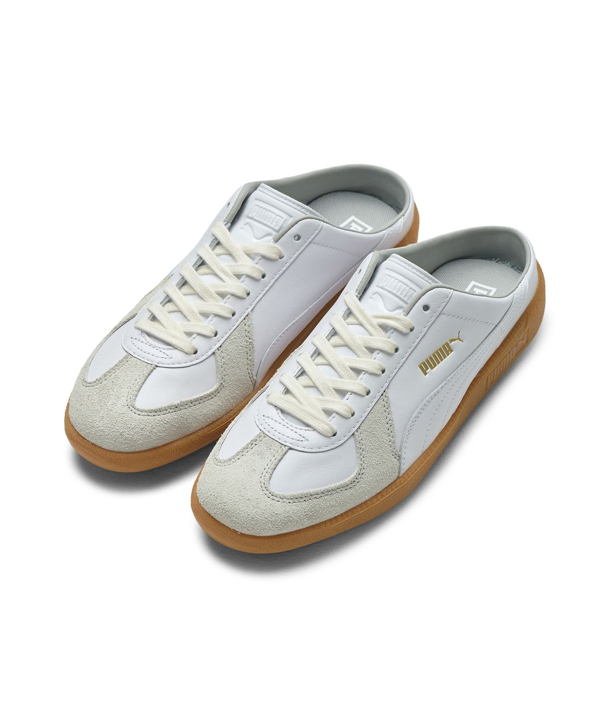 푸마(PUMA) 푸마 아미 트레이너 뮬 - 화이트:라이트그레이:검 / 387824-01
