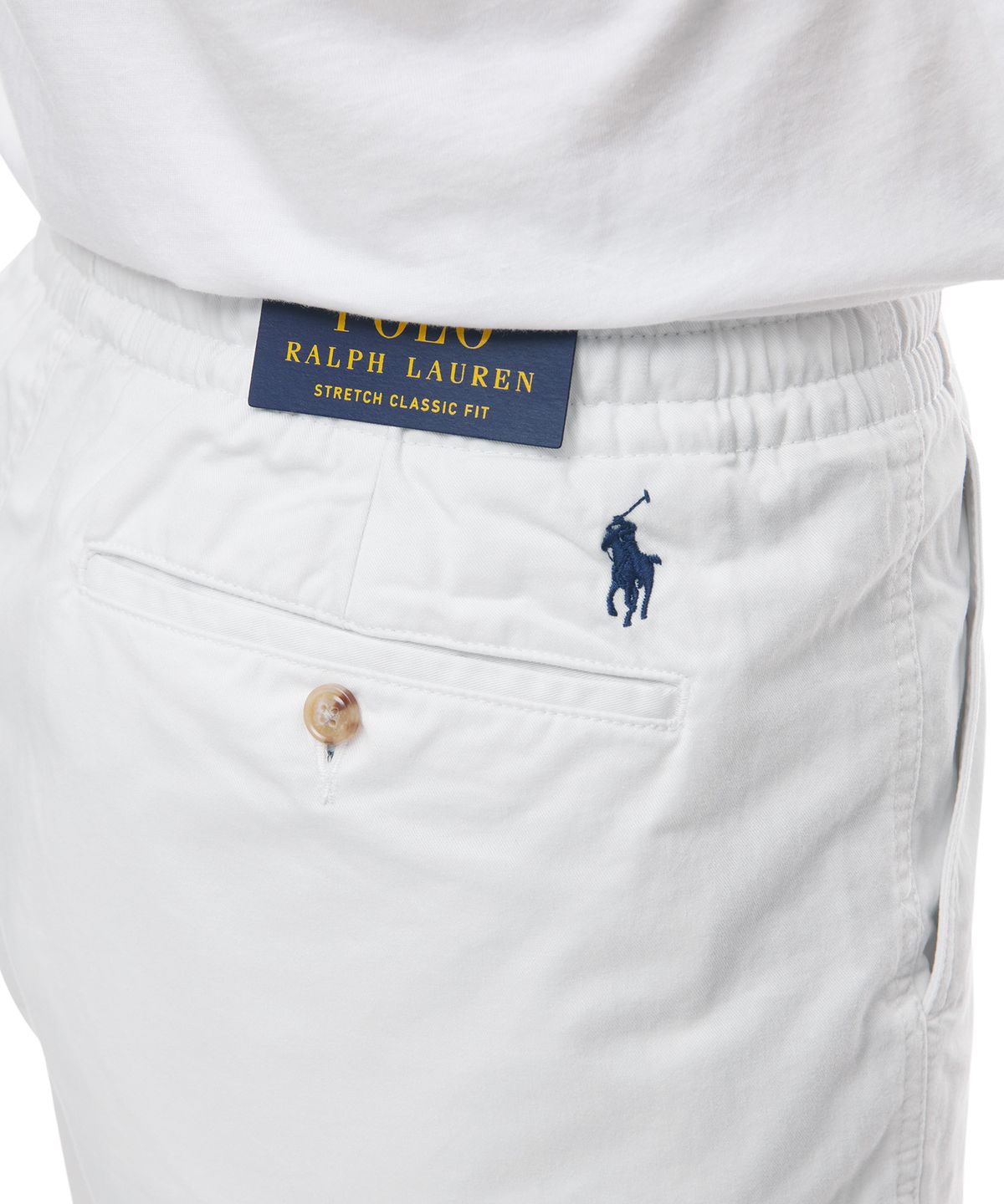 폴로 랄프 로렌(POLO RALPH LAUREN) 릴렉스 핏 폴로 프렙스터 팬츠 - 화이트