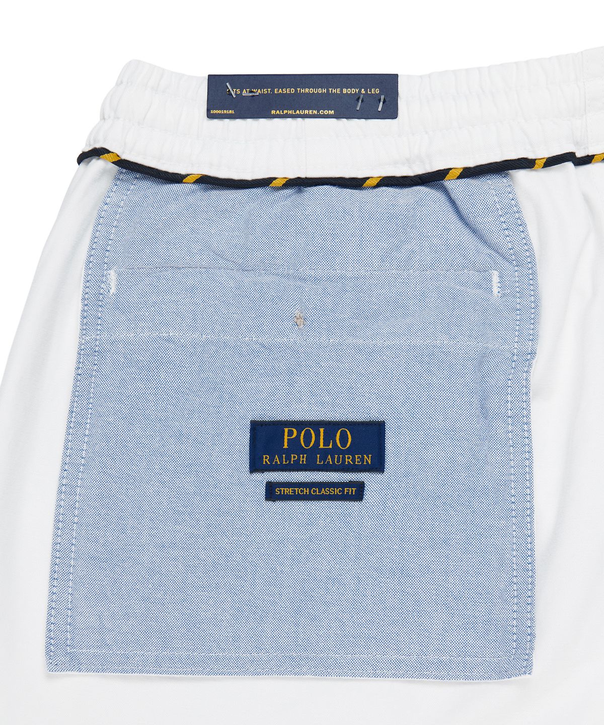 폴로 랄프 로렌(POLO RALPH LAUREN) 릴렉스 핏 폴로 프렙스터 팬츠 - 화이트