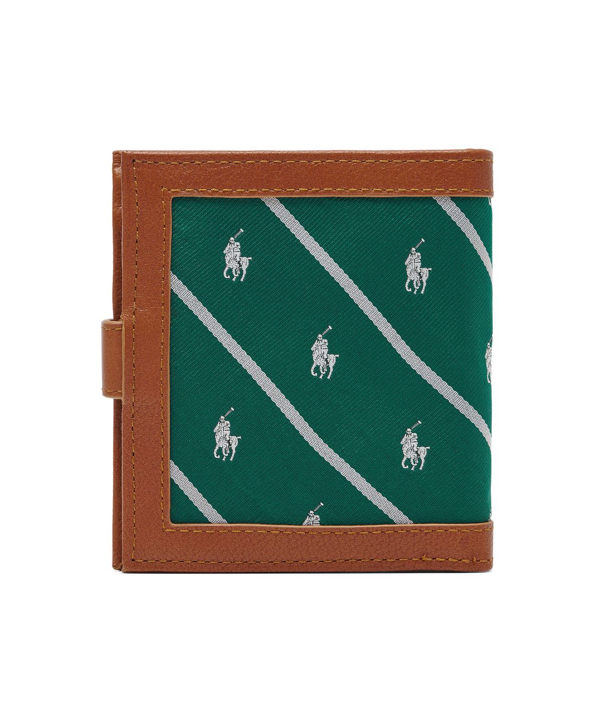 폴로 랄프 로렌(POLO RALPH LAUREN) 실크 레더 월렛 - 그린