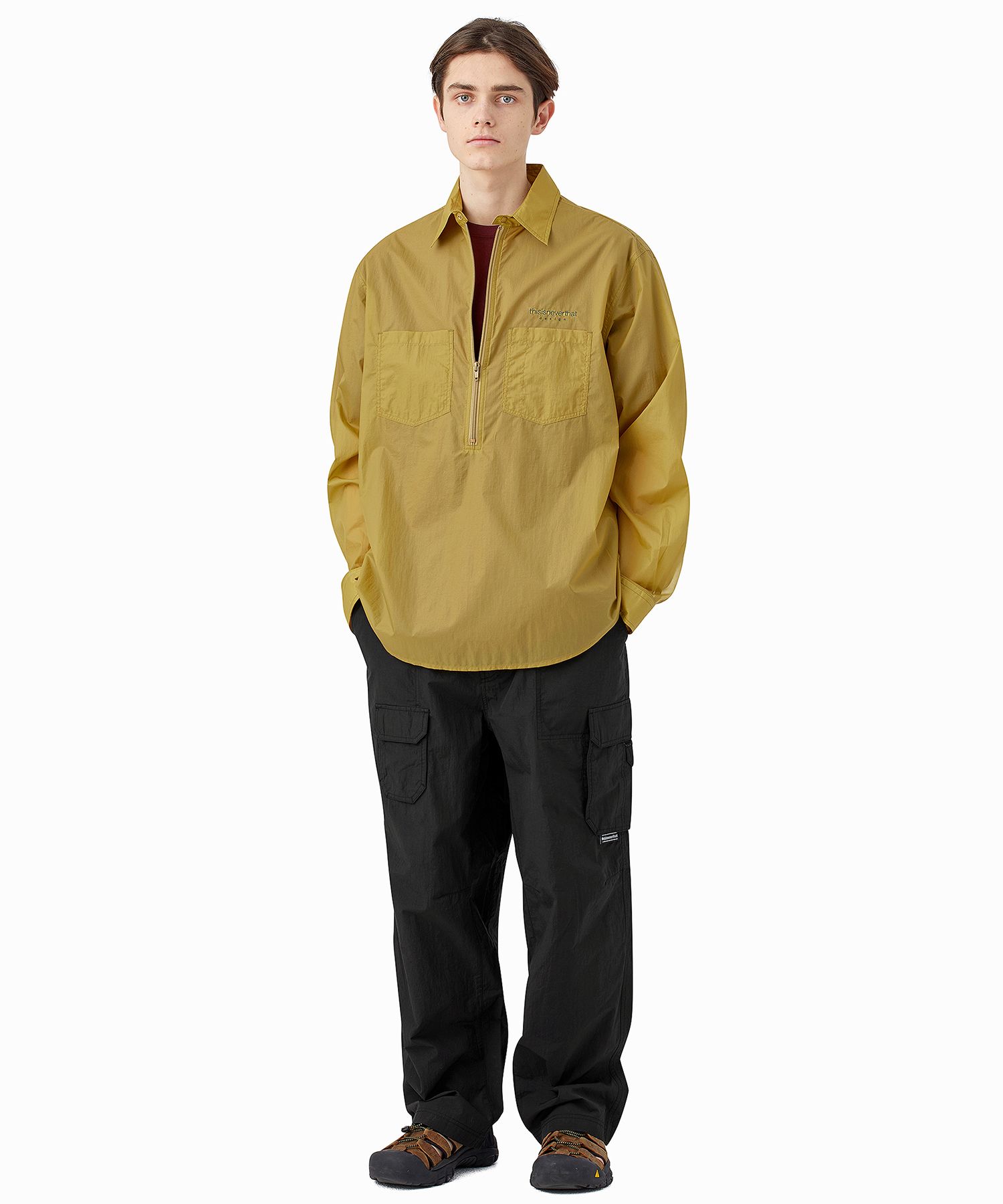 [thisisneverthat] MICRO RIPSTOP SHIRT/追跡付 MUSINSA | thisisneverthat® Micro Ripstop Shirt Mustard