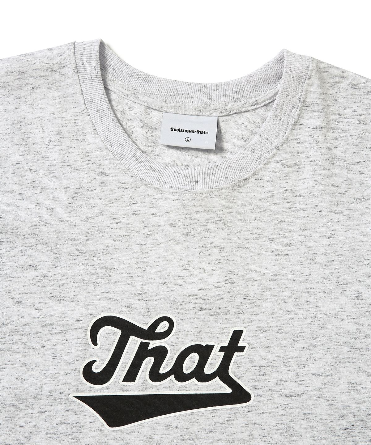 디스이즈네버댓(THISISNEVERTHAT) That Sign Tee Light Heather Grey