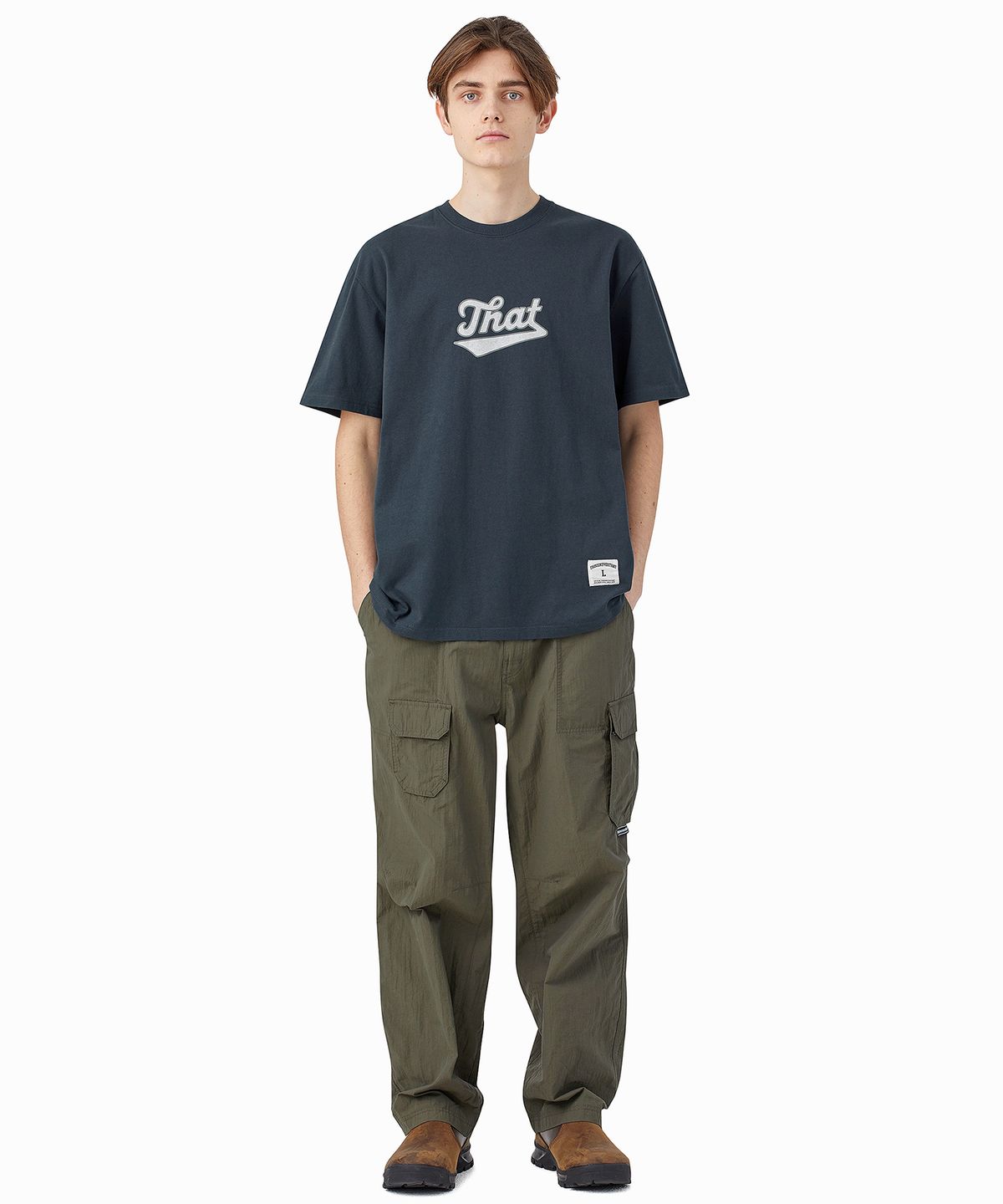 디스이즈네버댓(THISISNEVERTHAT) That Sign Tee Navy