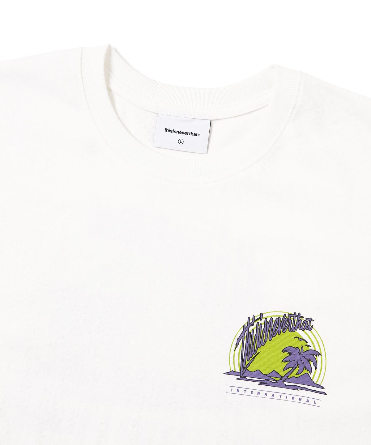 디스이즈네버댓(THISISNEVERTHAT) (SS22) Palm Tree Tee Off White