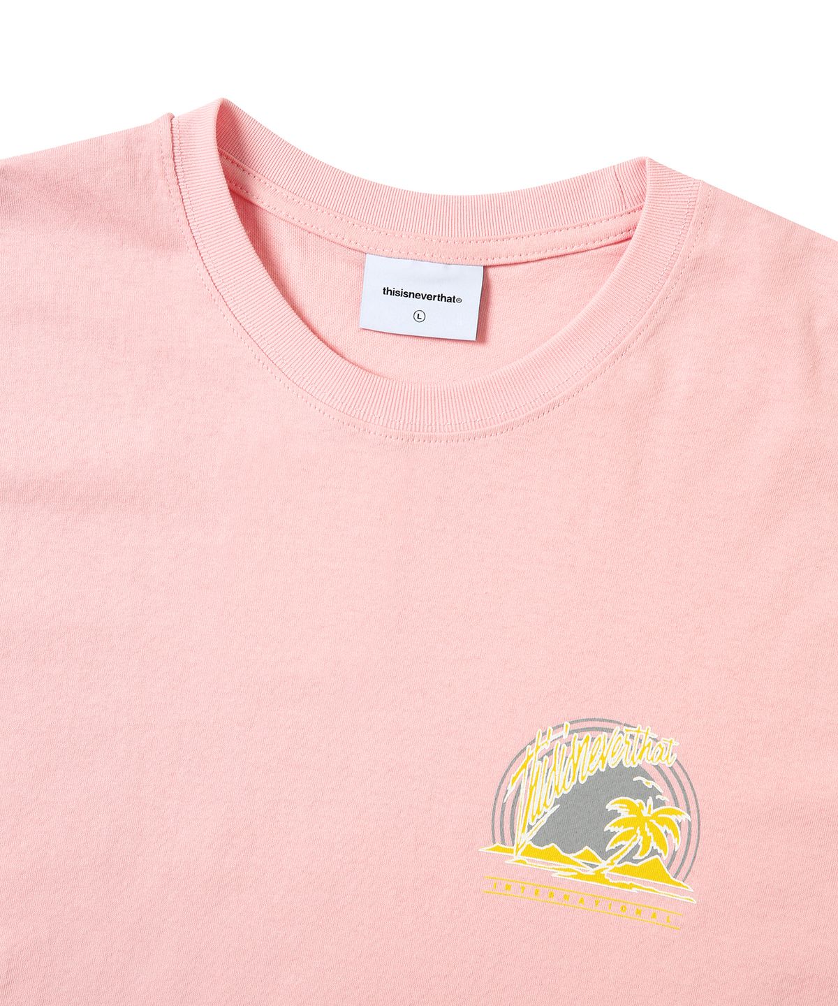 디스이즈네버댓(THISISNEVERTHAT) (SS22) Palm Tree Tee Pink