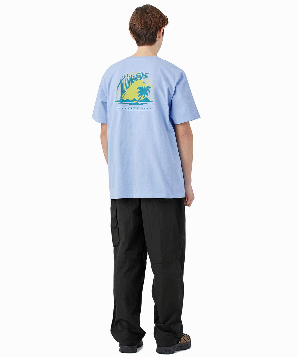 디스이즈네버댓(THISISNEVERTHAT) (SS22) Palm Tree Tee Light Blue