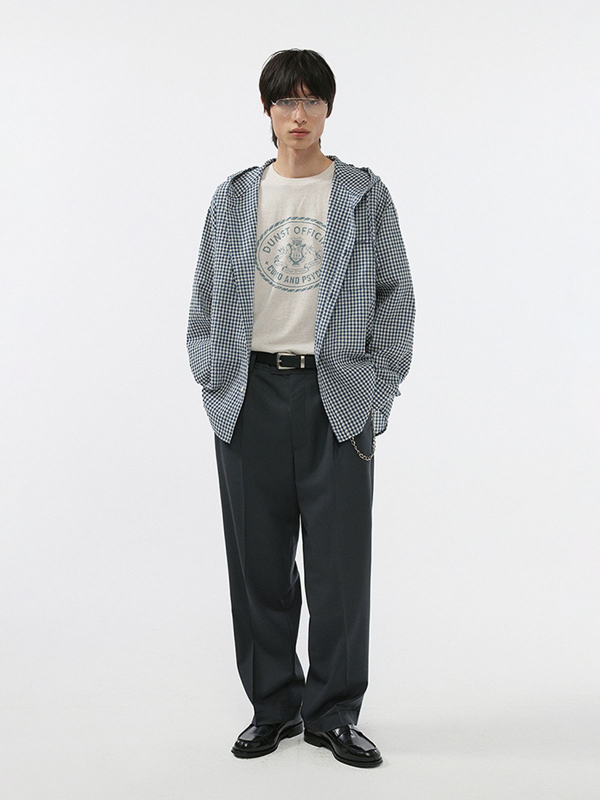던스트 포 맨(DUNST FOR MEN) CUPID CAMPUS T-SHIRT_UNISEX_UDTS5B121_OATMEAL MELANGE